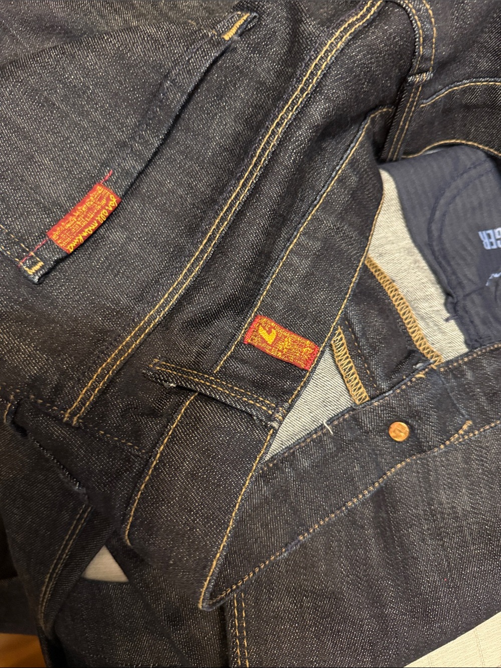 7 For All Mankind ginger Dark Wash Flare Jeans size 28 - Picture 13 of 14